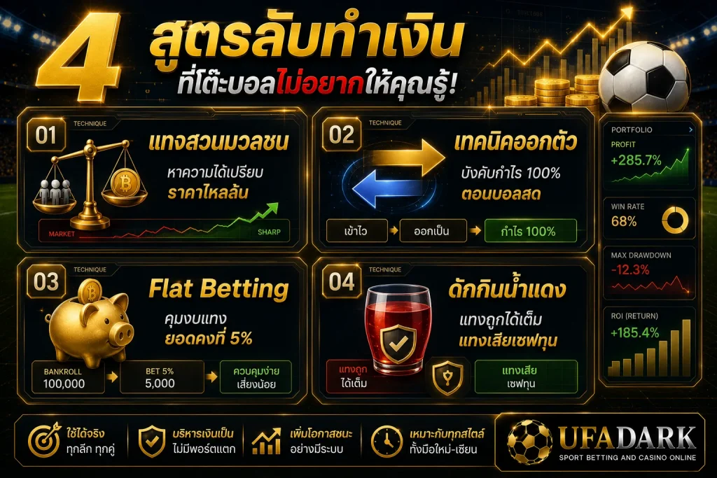 เทคนิคแทงบอลให้ได้กำไร